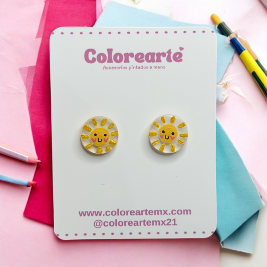 Aretes cortos - Sol