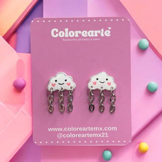 Aretes largos - Nube