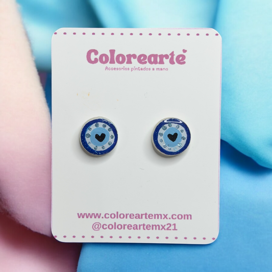 Aretes cortos - Karma y protección
