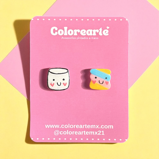 Aretes cortos - Bombones