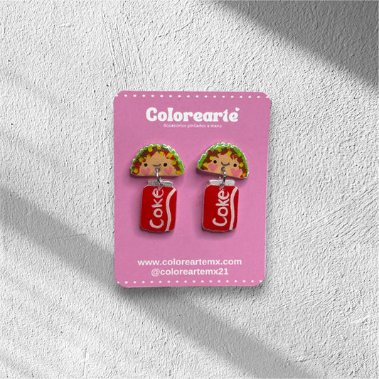 Aretes largos - Cena mexa